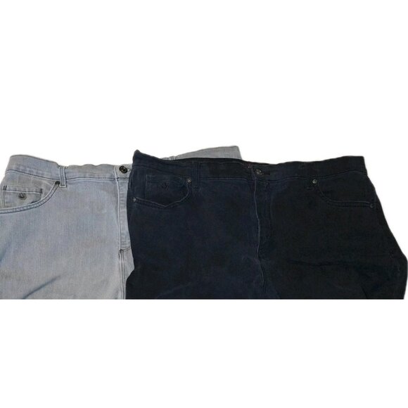 Gloria Vanderbilt Women's 16W Black And Gray Jeans 36x30 Lot Of Two - Picture 2 of 9